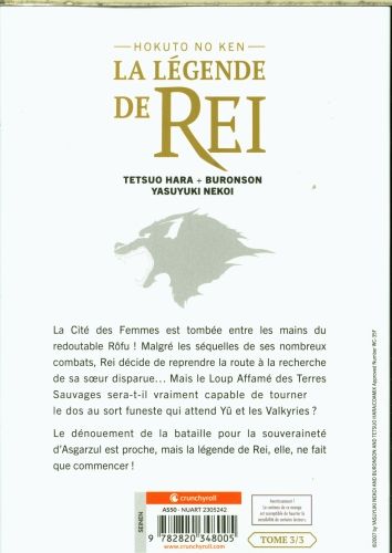 Produktbild: La l&eacute;gende de Rei : Hokuto no Ken. Tome 3