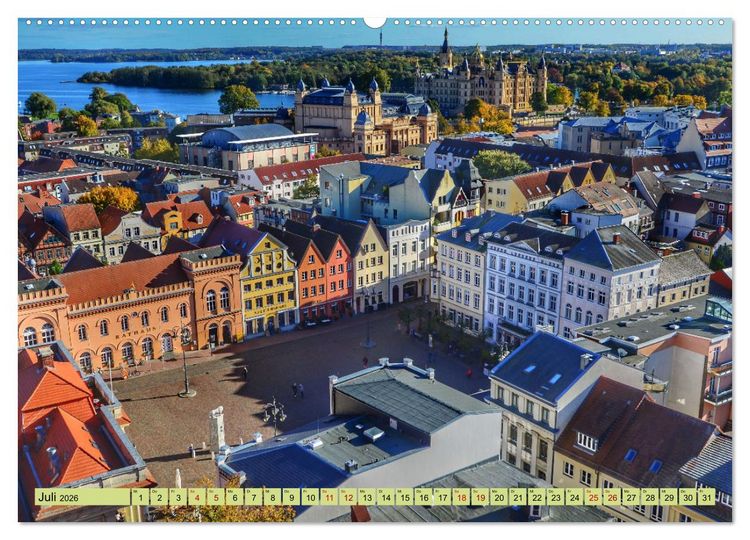 Produktbild: Schwerin - Welterbe (Wandkalender 2026 DIN A2 quer), CALVENDO Monatskalender