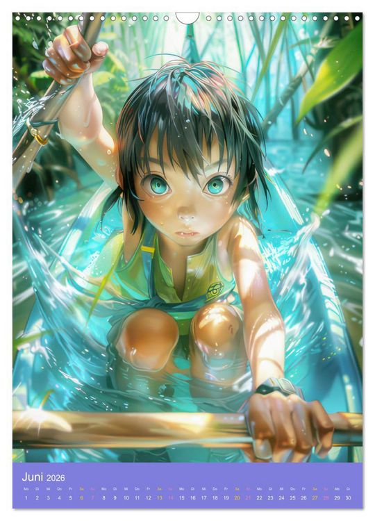 Produktbild: Abenteuerlust pur - Spa&szlig; mit Manga Boys und Girls (Wandkalender 2026 DIN A3 hoch), CALVENDO Monatskalender