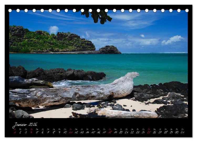 Produktbild: Mauritius (Tischkalender 2026 DIN A5 quer), CALVENDO Monatskalender