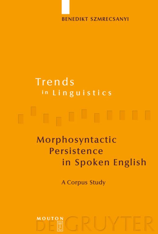 Produktbild: Morphosyntactic Persistence in Spoken English