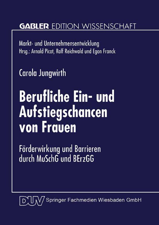 Produktbild: Berufliche Ein- und Aufstiegschancen von Frauen