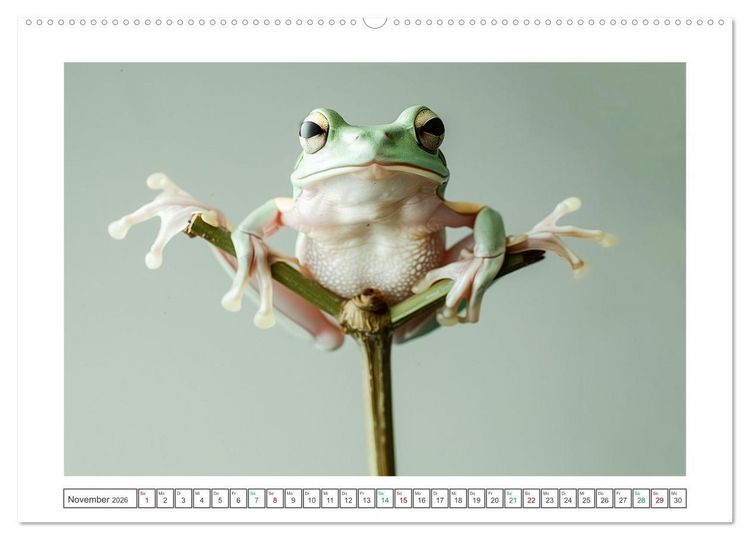 Produktbild: Lustige Amphibienbande (hochwertiger Premium Wandkalender 2026 DIN A2 quer), Kunstdruck in Hochglanz