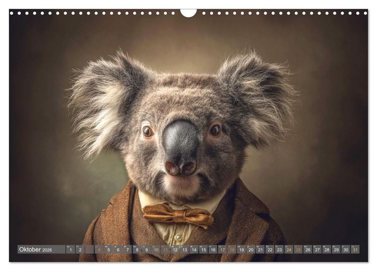 Produktbild: Tierisch gut angezogen (Wandkalender 2026 DIN A3 quer), CALVENDO Monatskalender