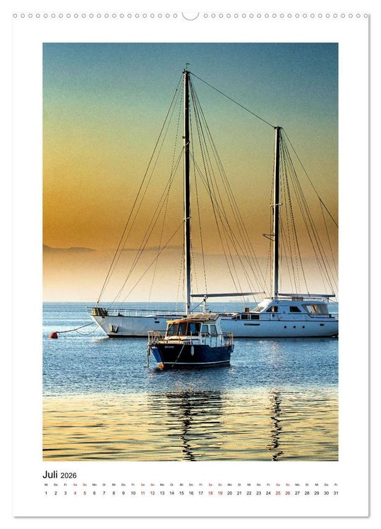Produktbild: Segeln - auf Kurs (hochwertiger Premium Wandkalender 2026 DIN A2 hoch), Kunstdruck in Hochglanz
