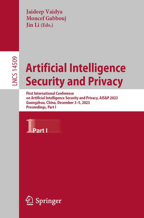 Produktbild: Artificial Intelligence Security and Privacy