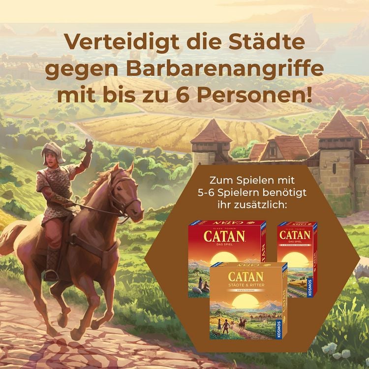 Produktbild: CATAN - St&auml;dte & Ritter - Erweiterung f&uuml;r 5-6 Personen