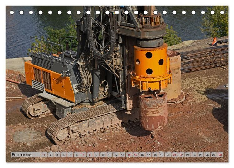 Produktbild: Die Saalequerung Salzm&uuml;nde &ndash; Br&uuml;ckenbau der A143 (Tischkalender 2026 DIN A5 quer), CALVENDO Monatskalender