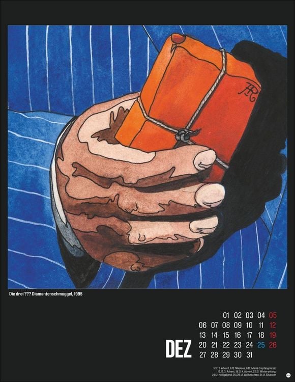 Produktbild: Die drei ??? Posterkalender 2027