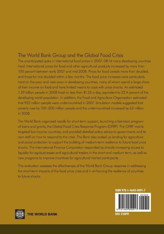 Produktbild: The World Bank Group and the Global Food Crisis