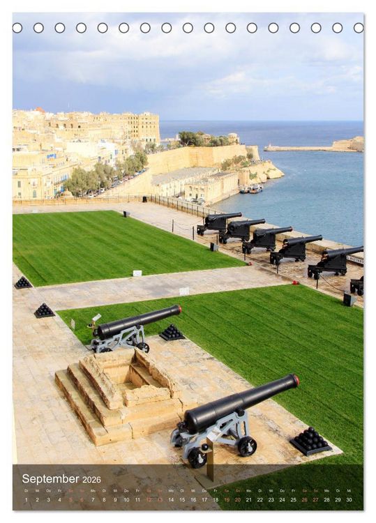 Produktbild: Unterwegs in Malta (Tischkalender 2026 DIN A5 hoch), CALVENDO Monatskalender