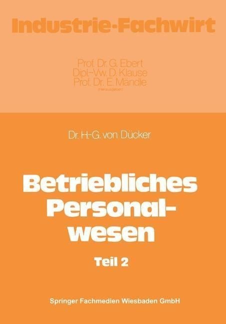 Produktbild: Betriebliches Personalwesen
