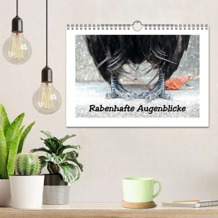 Produktbild: Rabenhafte Augenblicke (Wandkalender 2026 DIN A4 quer), CALVENDO Monatskalender