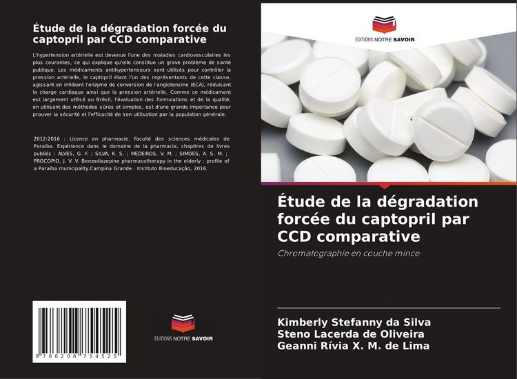 Produktbild: &Eacute;tude de la d&eacute;gradation forc&eacute;e du captopril par CCD comparative