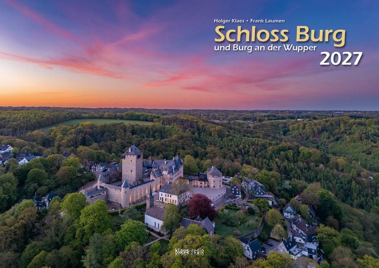 Produktbild: Schloss Burg und Burg an der Wupper 2027 Bildkalender A3 quer, spiralgebunden