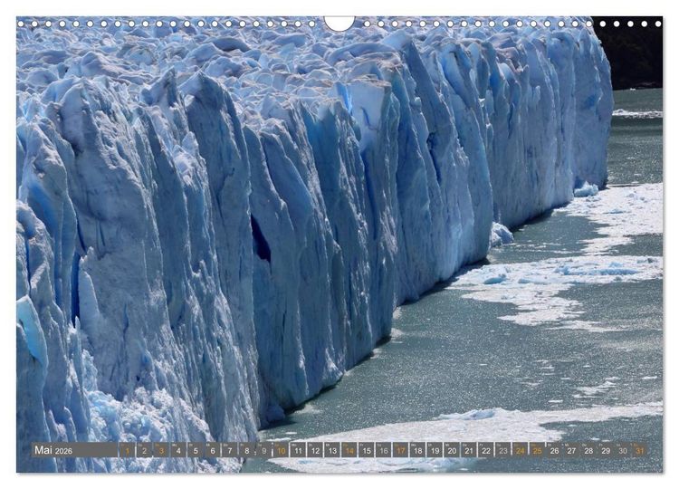 Produktbild: Patagonien, Gletscher, Berge und unendliche Weiten (Wandkalender 2026 DIN A3 quer), CALVENDO Monatskalender