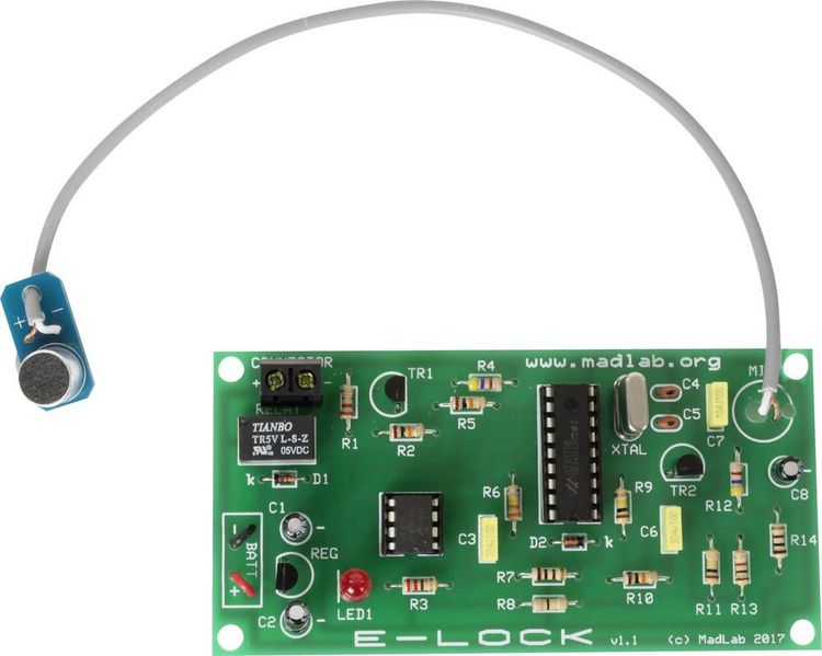 Produktbild: Whadda WSG101 Elektronisches Codeschloss Ausf&uuml;hrung (Bausatz/Baustein): Bausatz 9V