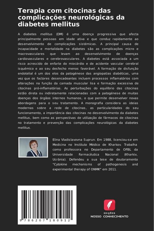 Produktbild: Terapia com citocinas das complica&ccedil;&otilde;es neurol&oacute;gicas da diabetes mellitus