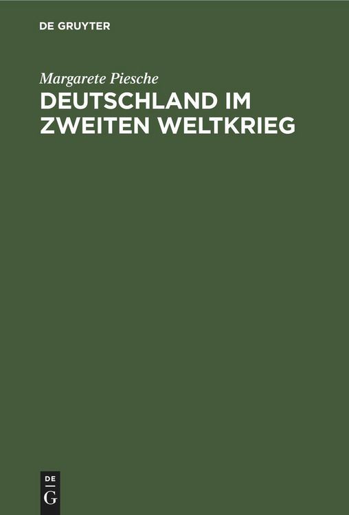 Produktbild: Deutschland im zweiten Weltkrieg