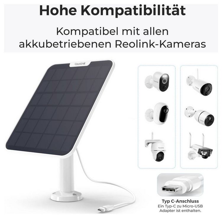 Produktbild: Reolink Solar-Panel Solar Panel 2-W SR3