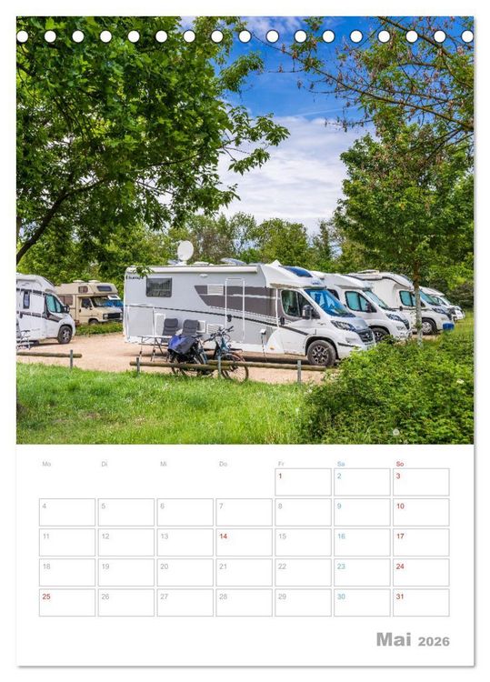 Produktbild: CAMPING-GL&Uuml;CK - Dein Urlaubsplaner (Tischkalender 2026 DIN A5 hoch), CALVENDO Monatskalender