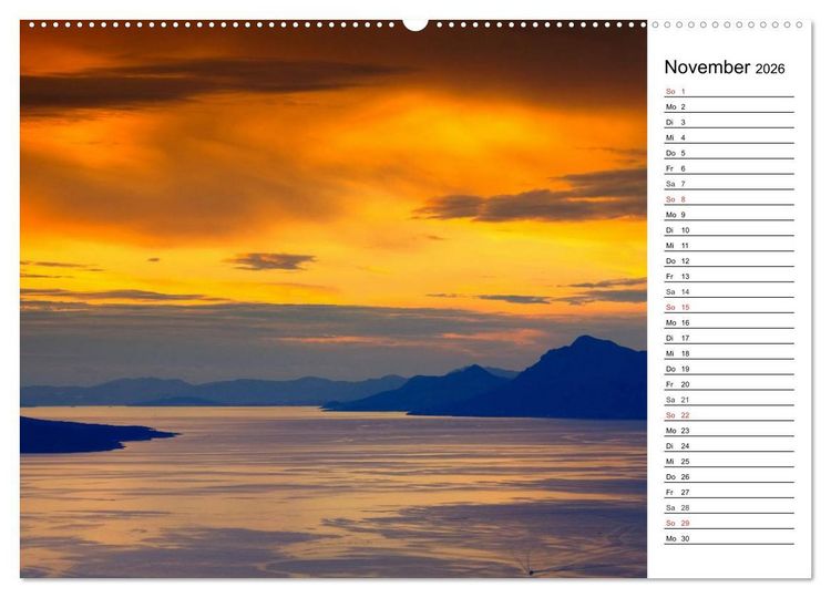 Produktbild: Makarska Riviera - Malerische Urlaubsorte in Dalmatien (hochwertiger Premium Wandkalender 2026 DIN A2 quer), Kunstdruck in Hochglanz