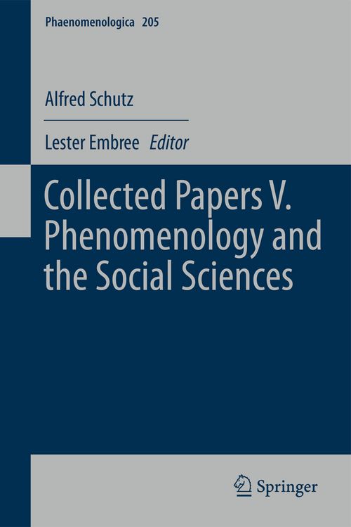 Produktbild: Collected Papers V. Phenomenology and the Social Sciences