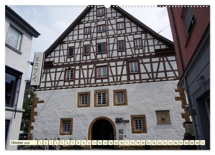 Produktbild: Unterwegs in G&ouml;ppingen (hochwertiger Premium Wandkalender 2026 DIN A2 quer), Kunstdruck in Hochglanz