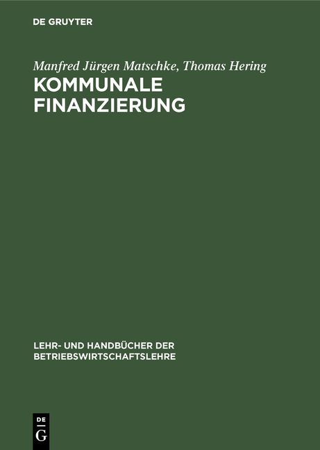 Produktbild: Kommunale Finanzierung