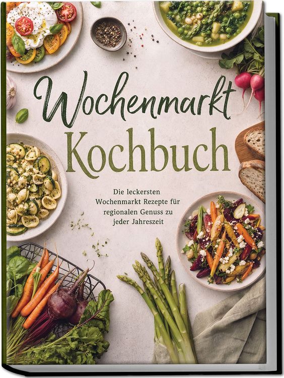 Produktbild: Wochenmarkt Kochbuch: Die leckersten Wochenmarkt Rezepte f&uuml;r regionalen Genuss zu jeder Jahreszeit