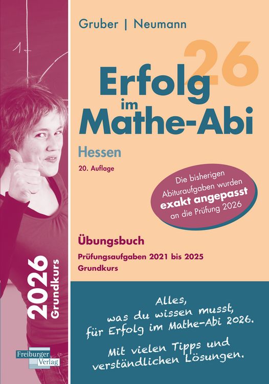 Produktbild: Erfolg im Mathe-Abi 2026 Hessen Grundkurs Pr&uuml;fungsaufgaben 2021 bis 2025