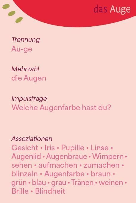 Produktbild: Wortschatzk&auml;rtchen: K&ouml;rper