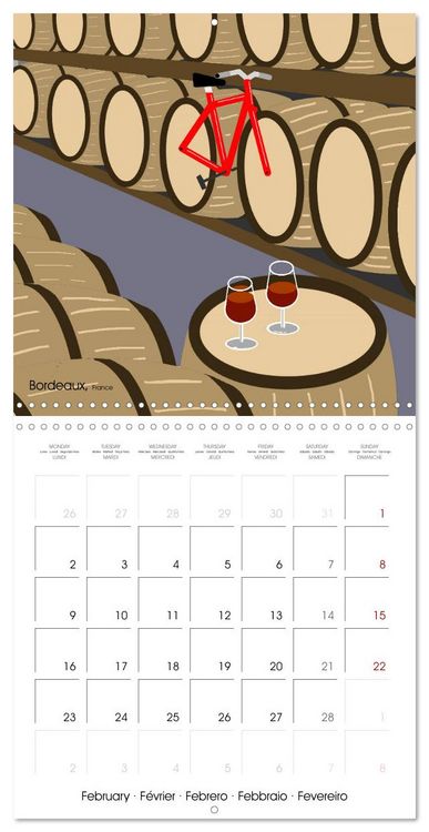 Produktbild: A WORLD OF BICYCLES (Wall Calendar 2026 12 &times; 12 Inch) CALVENDO 12 Month Wall Calendar