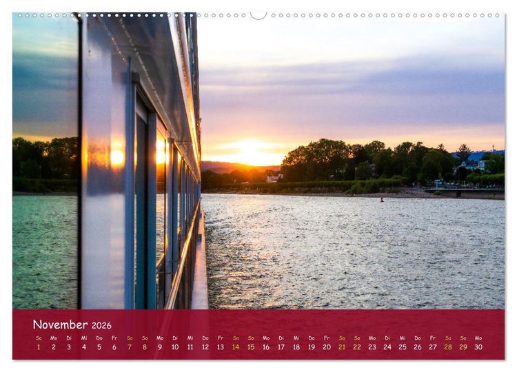Produktbild: Eine Kreuzfahrt auf dem Rhein (Wandkalender 2026 DIN A2 quer), CALVENDO Monatskalender