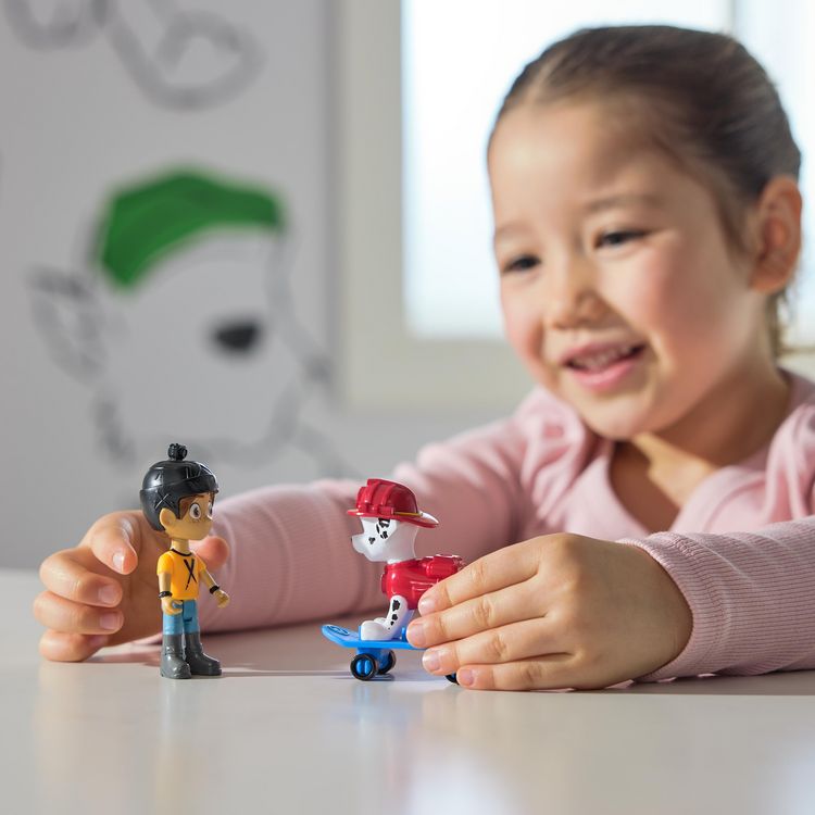 Produktbild: PAW Patrol Hero Pups &ndash; Actionfigurenset mit Marshall Hundefigur, Danny X Figur und Skateboard