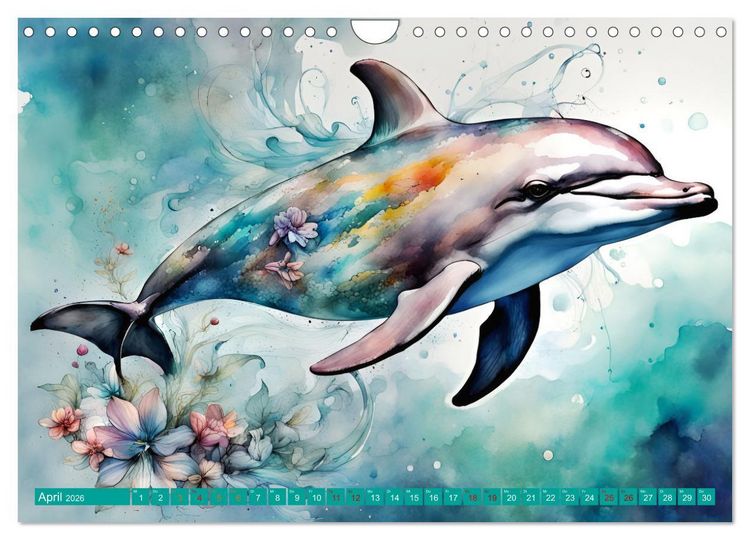 Produktbild: Meereskreaturen - Lebendige Unterwasserwelt (Wandkalender 2026 DIN A4 quer), CALVENDO Monatskalender