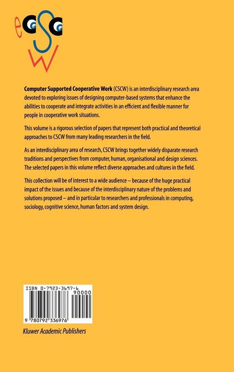 Produktbild: Proceedings of the Fourth European Conference on Computer-Supported Cooperative Work ECSCW &rsquo;95