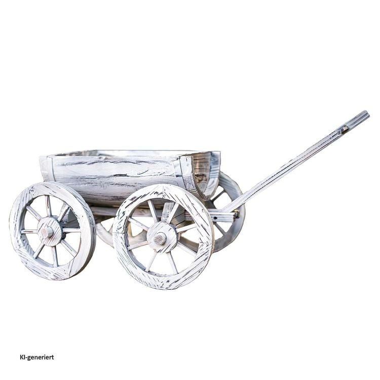 Produktbild: HTI-Living Holzhandwagen Wei&szlig; Rustikal Sommerset Holzhandwagen Wei&szlig; Rustikal Sommerset