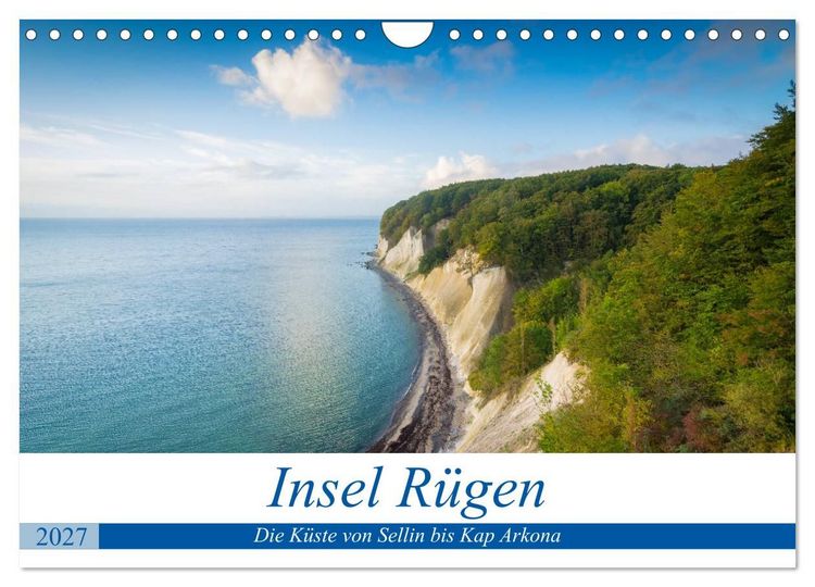 Produktbild: Insel R&uuml;gen - Die K&uuml;ste von Sellin bis Kap Arkona (Wandkalender 2027 DIN A4 quer), CALVENDO Monatskalender