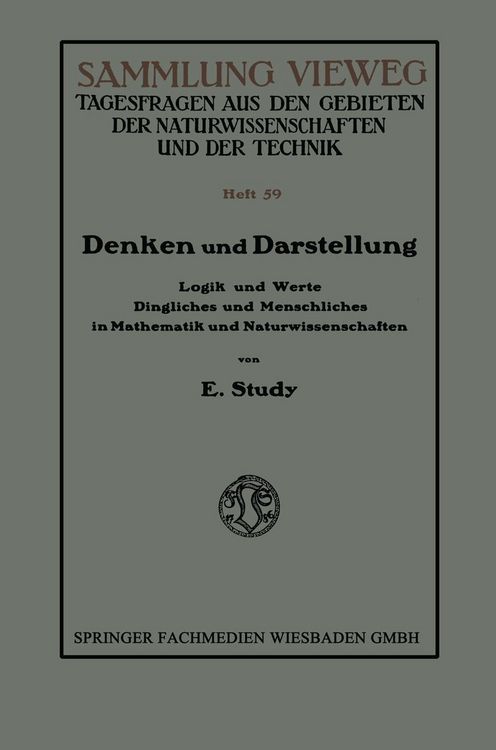 Produktbild: Denken und Darstellung