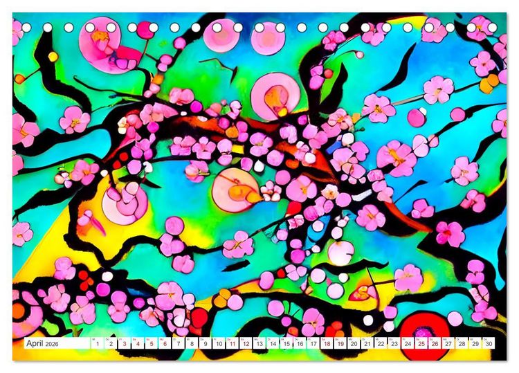 Produktbild: Expressionismus - Farbenspiel der Kunst (Tischkalender 2026 DIN A5 quer), CALVENDO Monatskalender