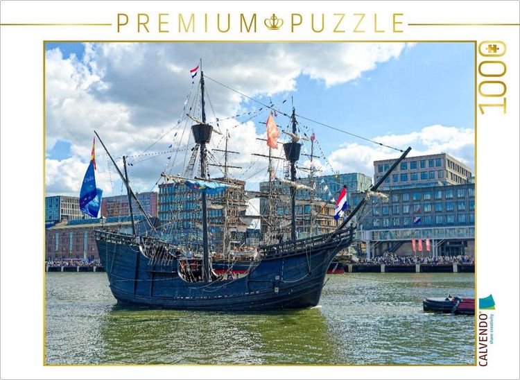 Produktbild: CALVENDO Puzzle Sensationeller Nachbau der "Victoria" von Ferdinand Magellan | 1000 Teile Lege-Gr&ouml;&szlig;e 64x48cm Foto-Puzzle f&uuml;r gl&uuml;ckliche Stunden