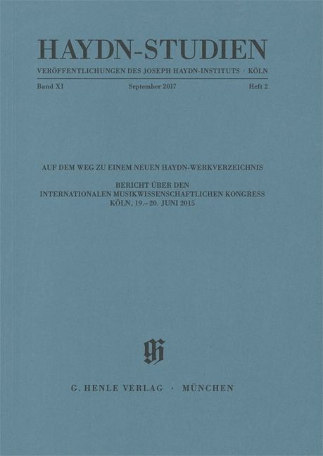 Produktbild: Haydn Studien Band 11 Heft 2