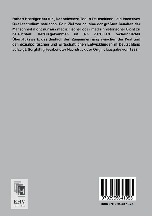 Produktbild: Der schwarze Tod in Deutschland