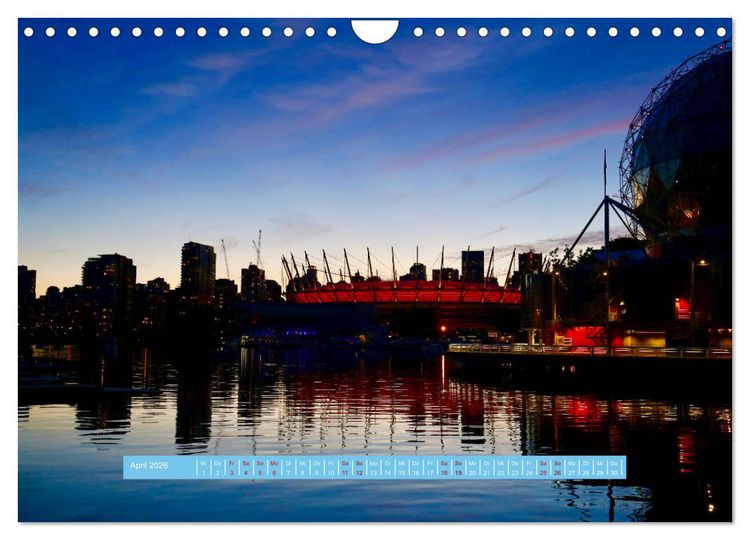Produktbild: Vancouver - Tr&auml;umen zwischen Wolken und Meer (Wandkalender 2026 DIN A4 quer), CALVENDO Monatskalender