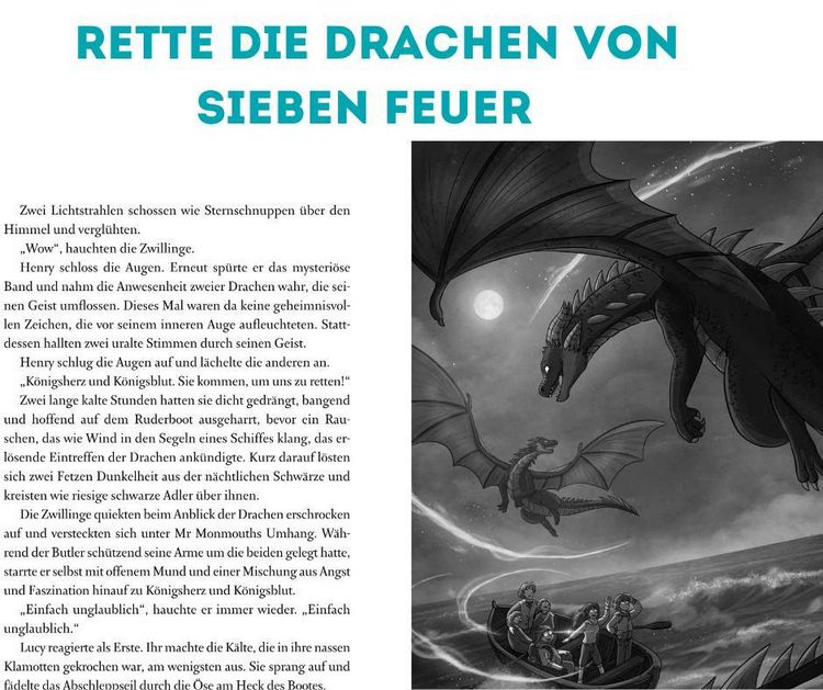 Produktbild: Die geheime Drachenschule: L&ouml;se das R&auml;tsel der Zwillingsflammen