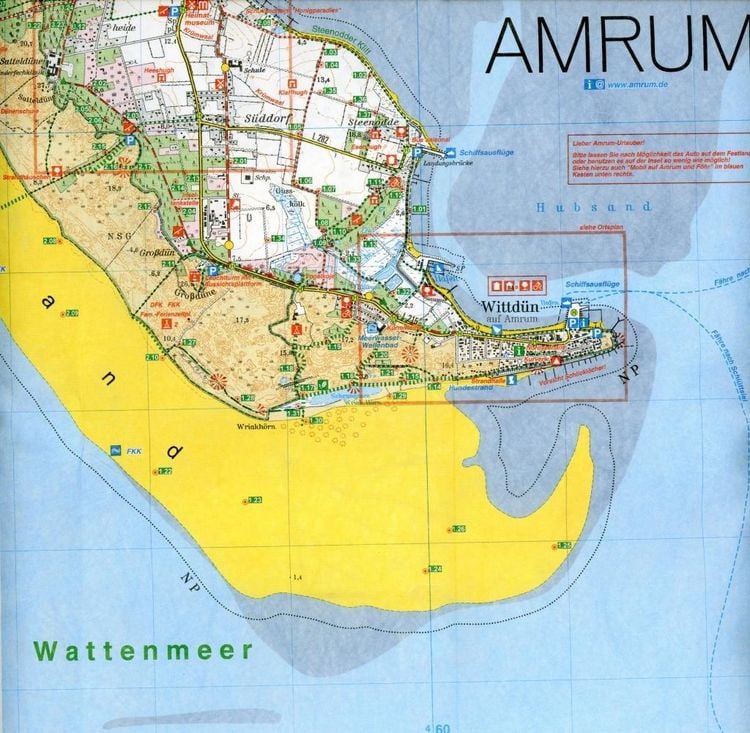 Produktbild: Amrum - F&ouml;hr Wander- und Freizeitkarte 1:25 000