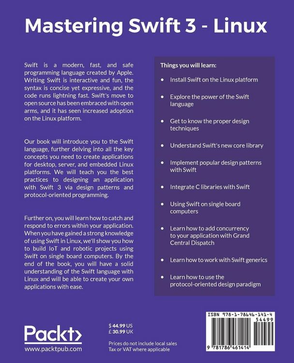 Produktbild: Mastering Swift 3 - Linux