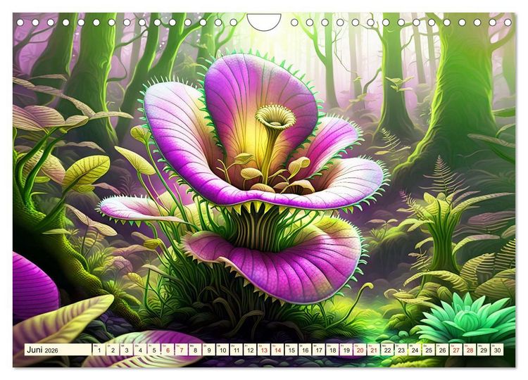 Produktbild: Pflanzenkosmos - Pflanzen wie aus einer anderen Welt (Wandkalender 2026 DIN A4 quer), CALVENDO Monatskalender
