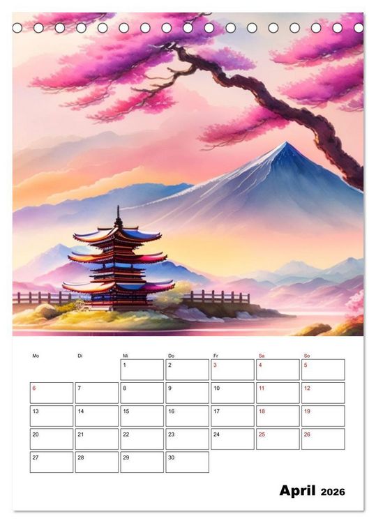Produktbild: Sch&ouml;ne Landschaften (Tischkalender 2026 DIN A5 hoch), CALVENDO Monatskalender